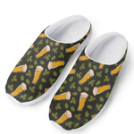 Beer Hop Cone And Leaf Pattern Print Mesh Casual Shoes