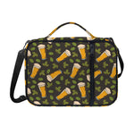 Beer Hop Cone And Leaf Pattern Print Shoulder Strap Bible Bag