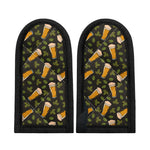 Beer Hop Cone And Leaf Pattern Print Skillet Handle Cover