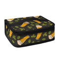 Beer Hop Cone And Leaf Pattern Print Small Lunch Bag