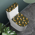 Beer Hop Cone And Leaf Pattern Print Toilet Lid And Tank Cover Set