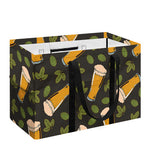 Beer Hop Cone And Leaf Pattern Print Utility Tote Bag