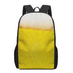 Beer With Foam Print 17 Inch Backpack