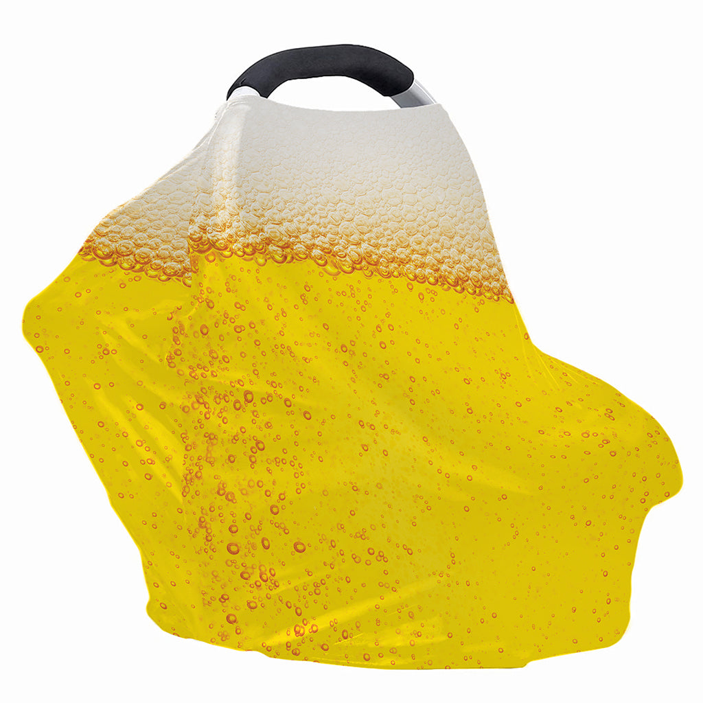 Beer With Foam Print Baby Seat Cover