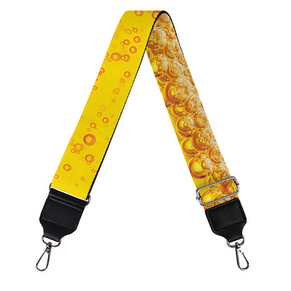 Beer With Foam Print Bag Strap