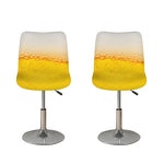 Beer With Foam Print Bar Stool Covers
