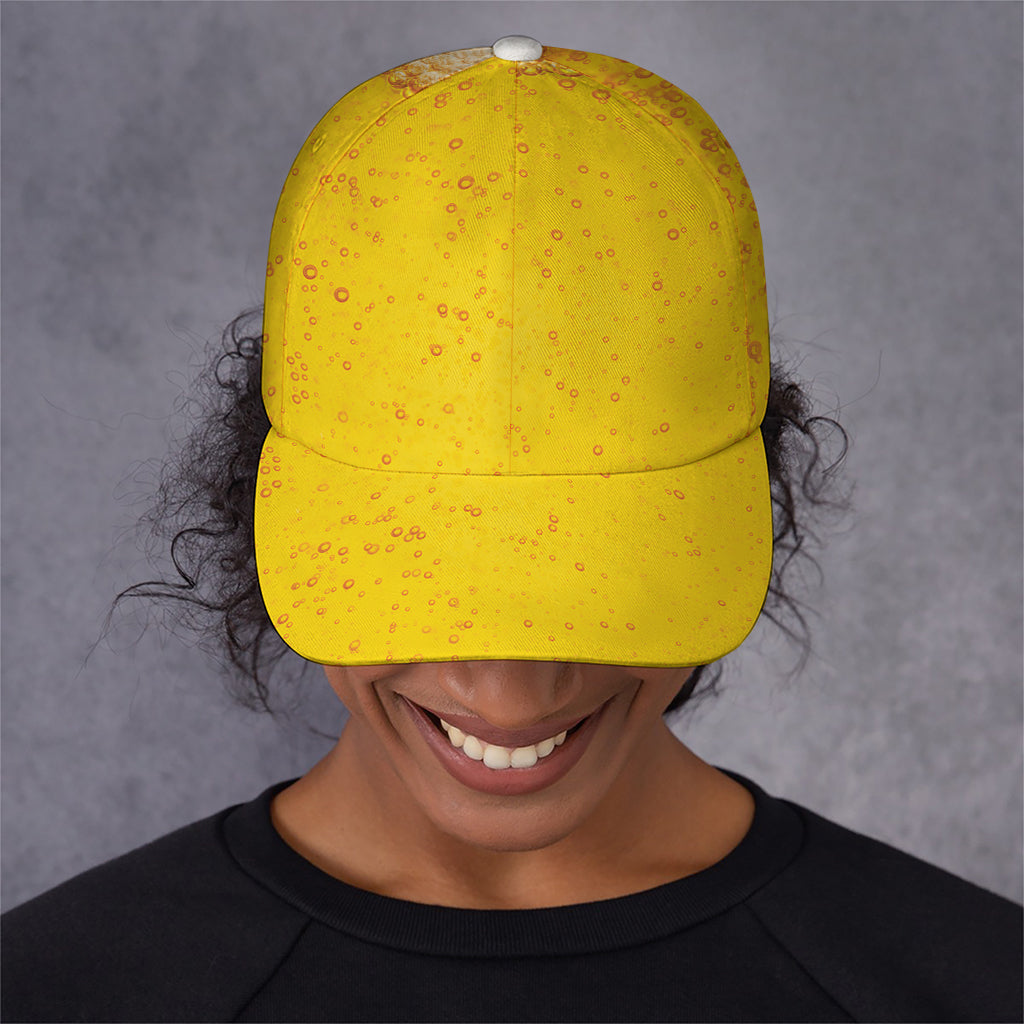 Beer With Foam Print Baseball Cap