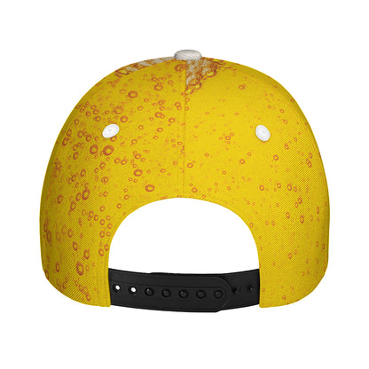 Beer With Foam Print Baseball Cap