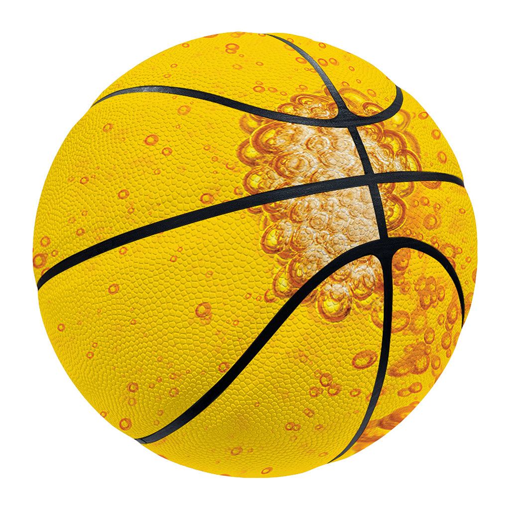 Beer With Foam Print Basketball