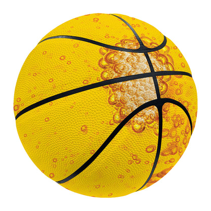 Beer With Foam Print Basketball