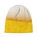 Beer With Foam Print Beanie