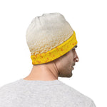 Beer With Foam Print Beanie