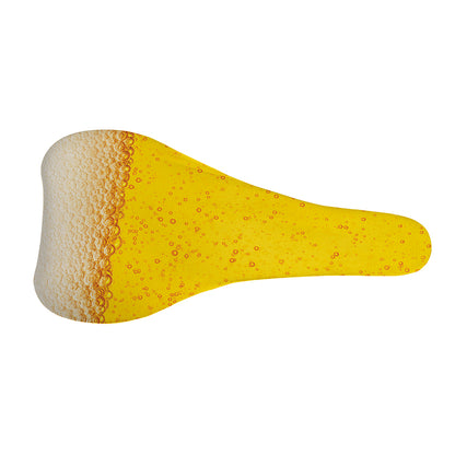 Beer With Foam Print Bicycle Seat Cover
