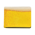 Beer With Foam Print Bifold Wallet