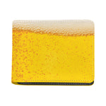 Beer With Foam Print Bifold Wallet