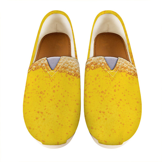 Beer With Foam Print Casual Shoes