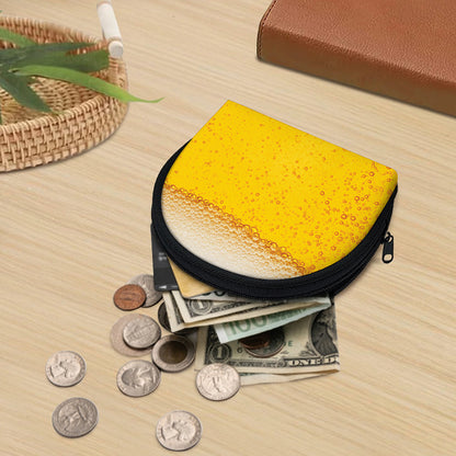 Beer With Foam Print Coin Purse