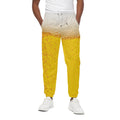 Beer With Foam Print Cotton Sweatpants