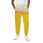 Beer With Foam Print Cotton Pants