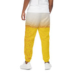 Beer With Foam Print Cotton Pants