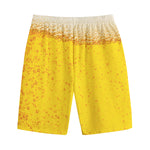 Beer With Foam Print Cotton Shorts
