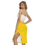 Beer With Foam Print Cross Back Cami Dress