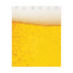 Beer With Foam Print Curtain