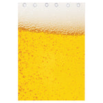 Beer With Foam Print Curtain