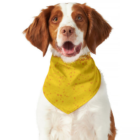 Beer With Foam Print Dog Bandana