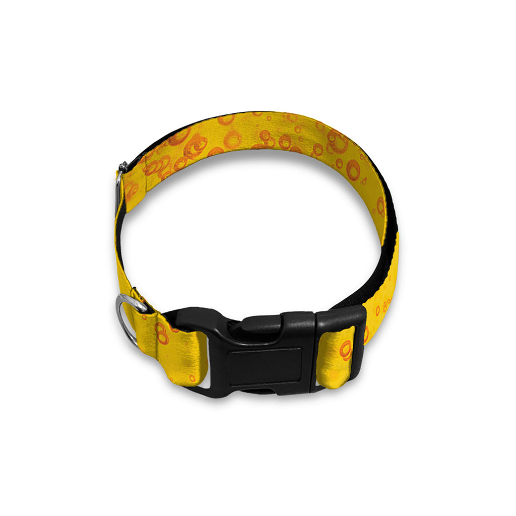 Beer With Foam Print Dog Collar