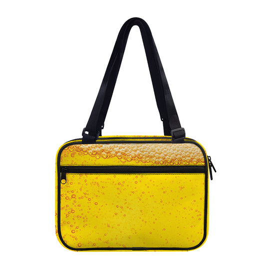 Beer With Foam Print Double Strap Bible Bag