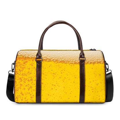 Beer With Foam Print Duffle Bag
