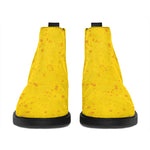 Beer With Foam Print Flat Ankle Boots