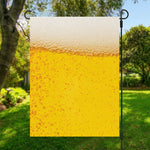 Beer With Foam Print Garden Flag