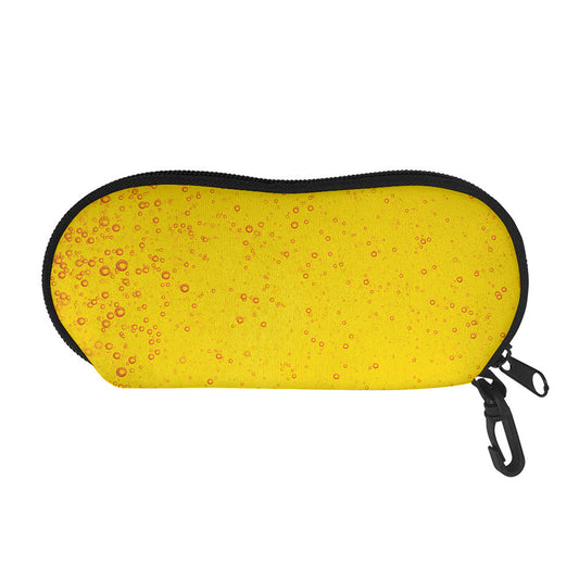 Beer With Foam Print Glasses Case
