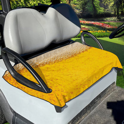 Beer With Foam Print Golf Cart Seat Cover