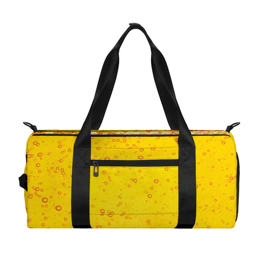 Beer With Foam Print Gym Bag