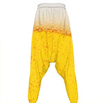 Beer With Foam Print Hammer Pants