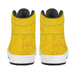 Beer With Foam Print High Top Leather Sneakers