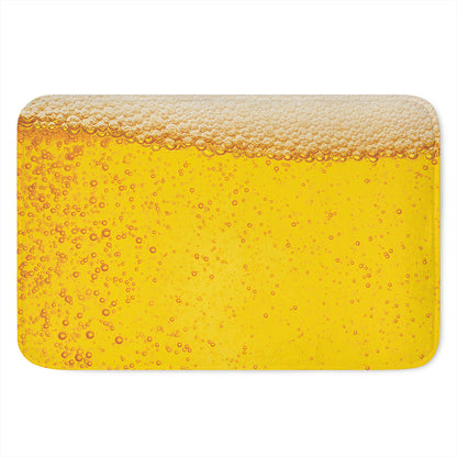 Beer With Foam Print Indoor Door Mat