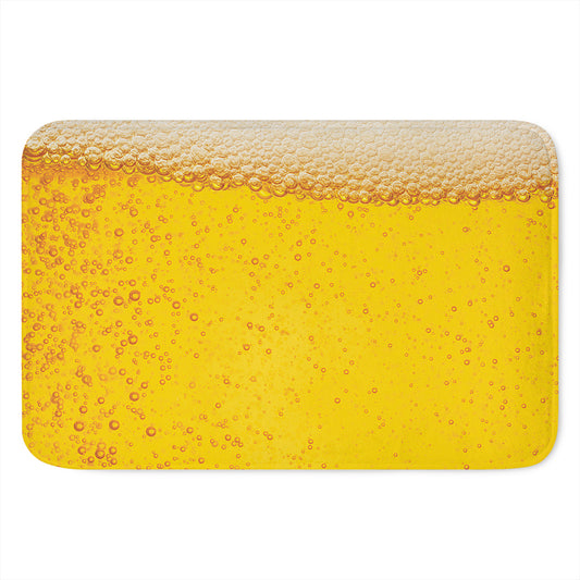 Beer With Foam Print Indoor Door Mat