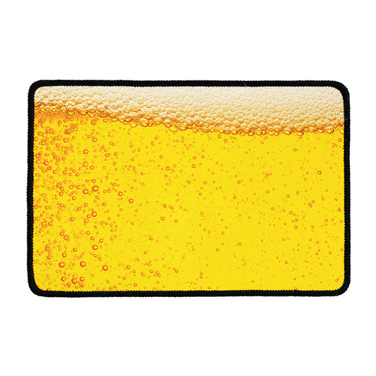 Beer With Foam Print Kitchen Mat