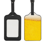 Beer With Foam Print Luggage Tag