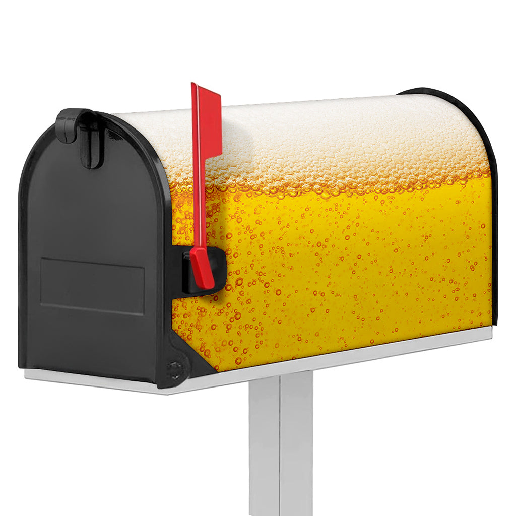 Beer With Foam Print Mailbox Cover