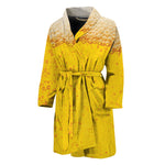 Beer With Foam Print Men's Bathrobe