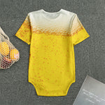 Beer With Foam Print Men's Bodysuit