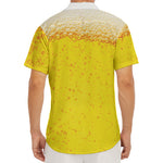 Beer With Foam Print Men's Deep V-Neck Shirt