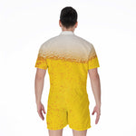 Beer With Foam Print Men's Rompers