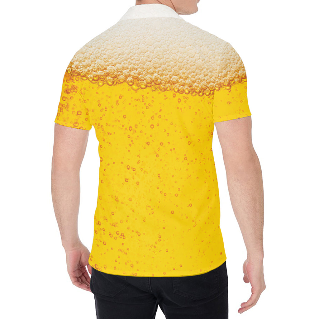 Beer With Foam Print Men's Shirt