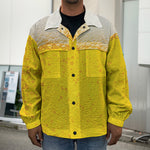 Beer With Foam Print Men's Shirt Jacket